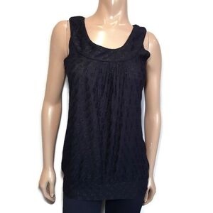 💠JESSICA Embroidered Bubble Hem Sleeveless Top